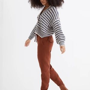 Madewell Waffleback Joggers - BEIGE color